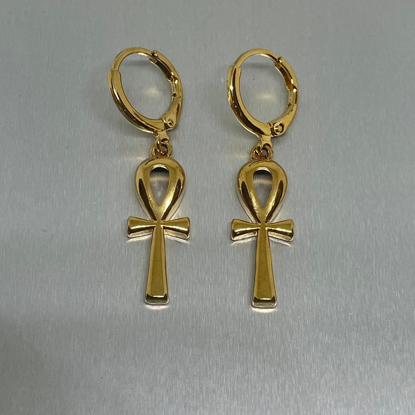 Key of Life Earrings Gold