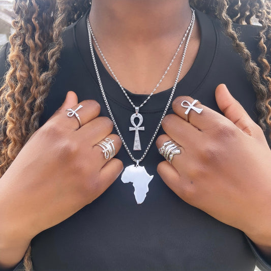 Key of Life Necklace Silver