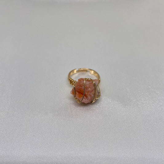 Sunset Coral Ring