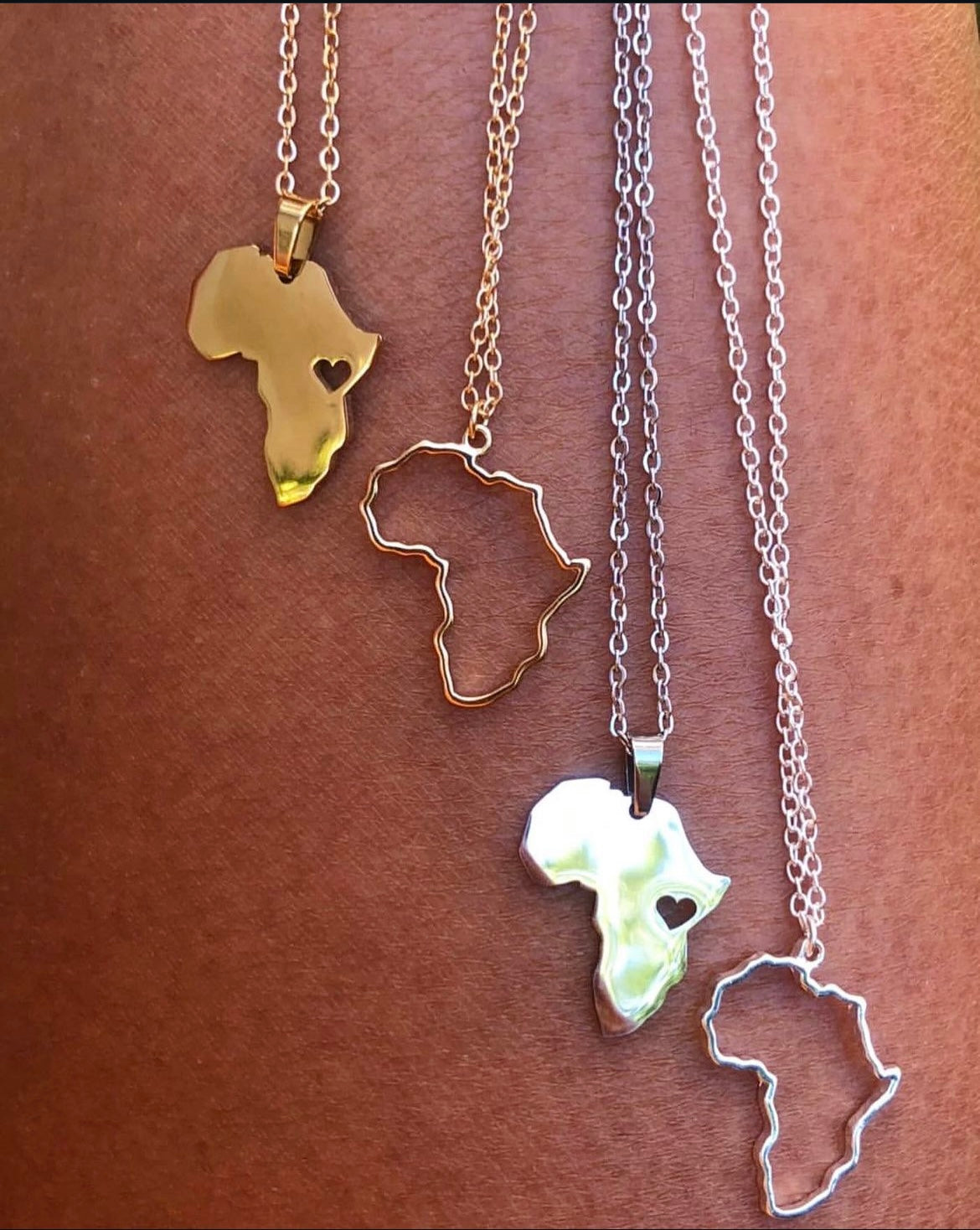 Afrique Necklace Silver