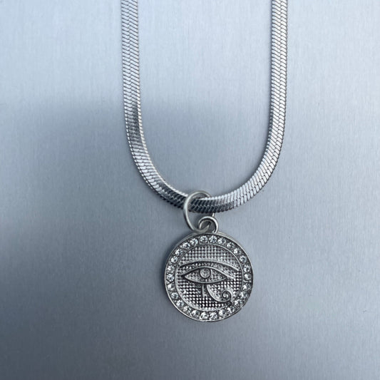 Udjat Necklace Silver