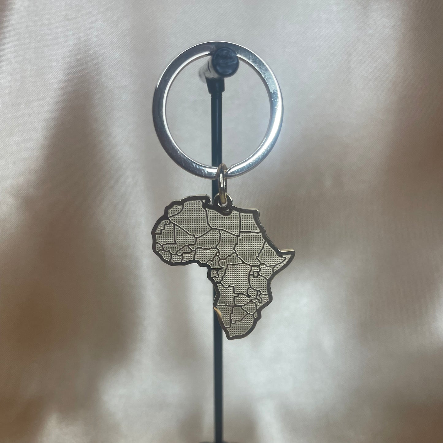 Africa Keychain Gold