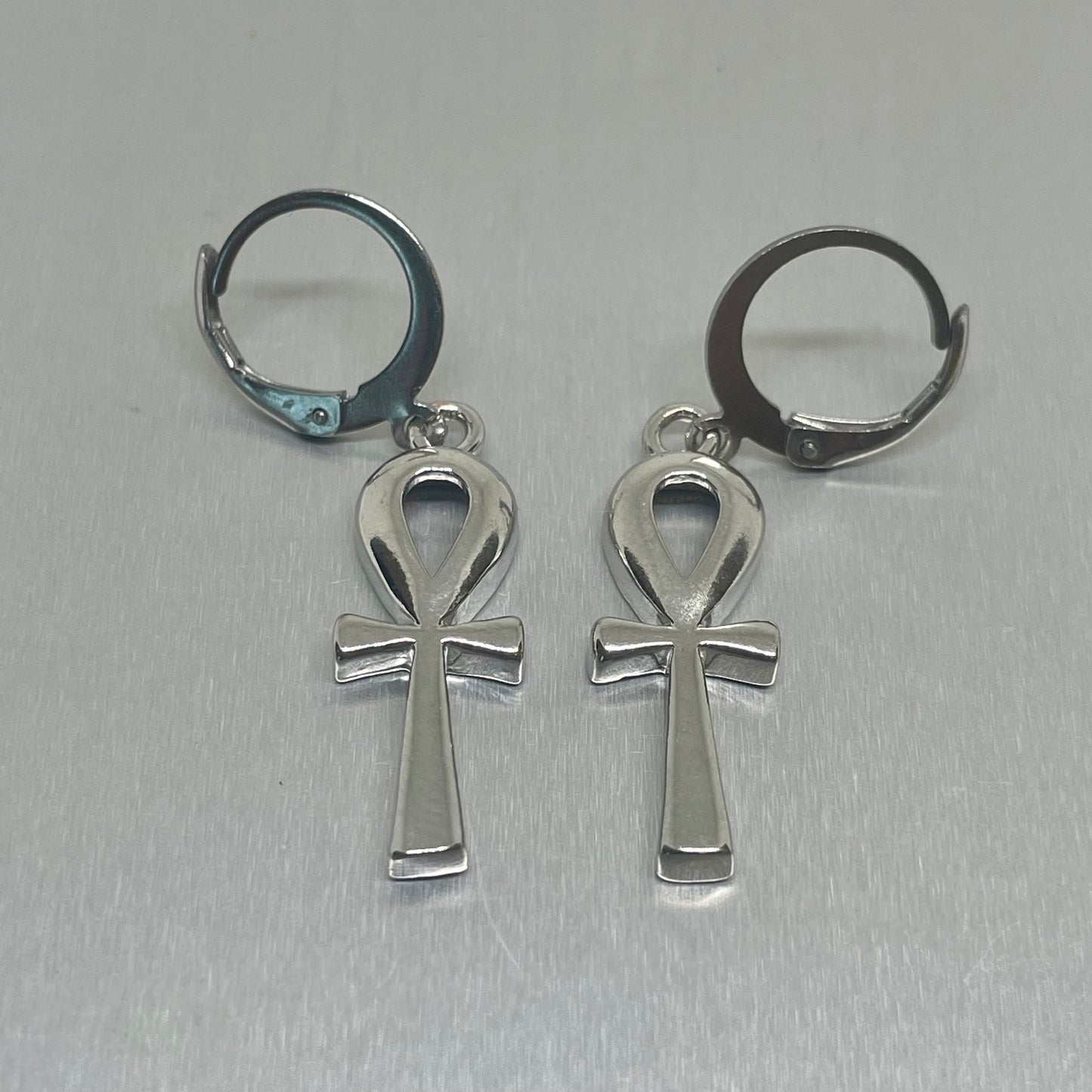 Ankh Harmony Earrings Silver