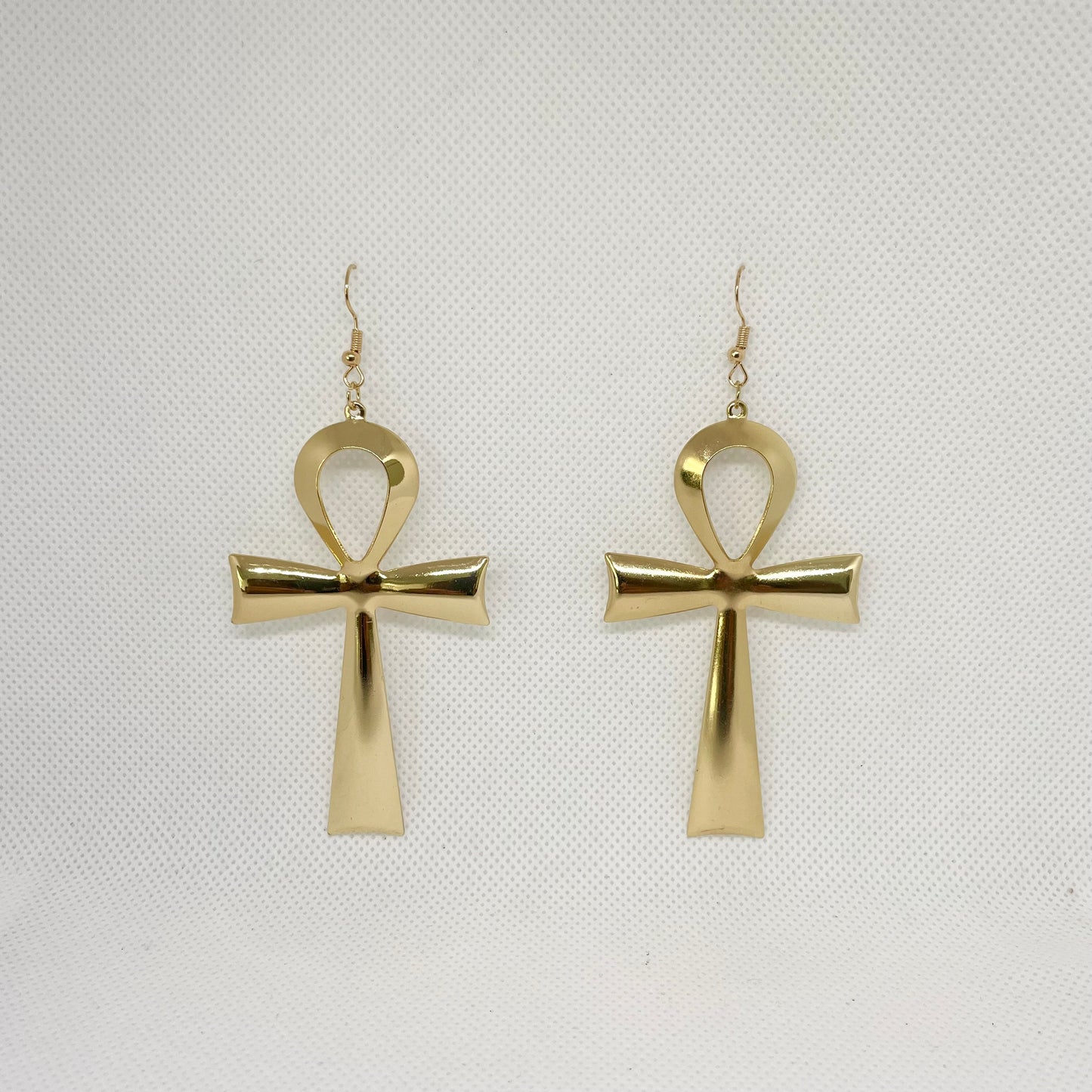 Divine Ankh Earrings - Gold